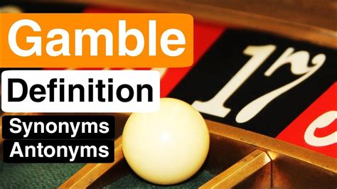 gamble antonym